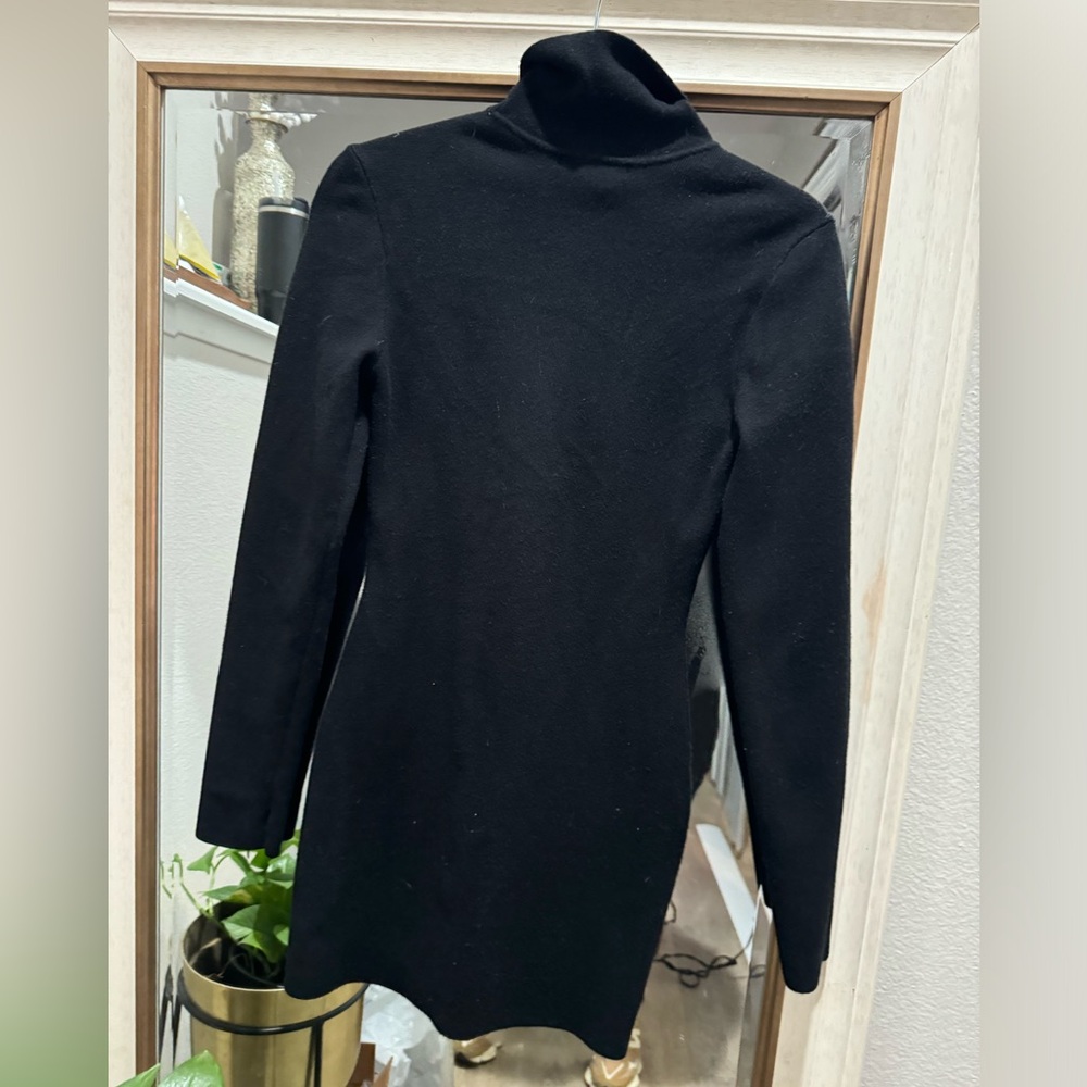 Midi Black sweater dress small turtle neck